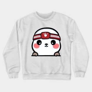 Sneaky japanese Seal so cute Crewneck Sweatshirt